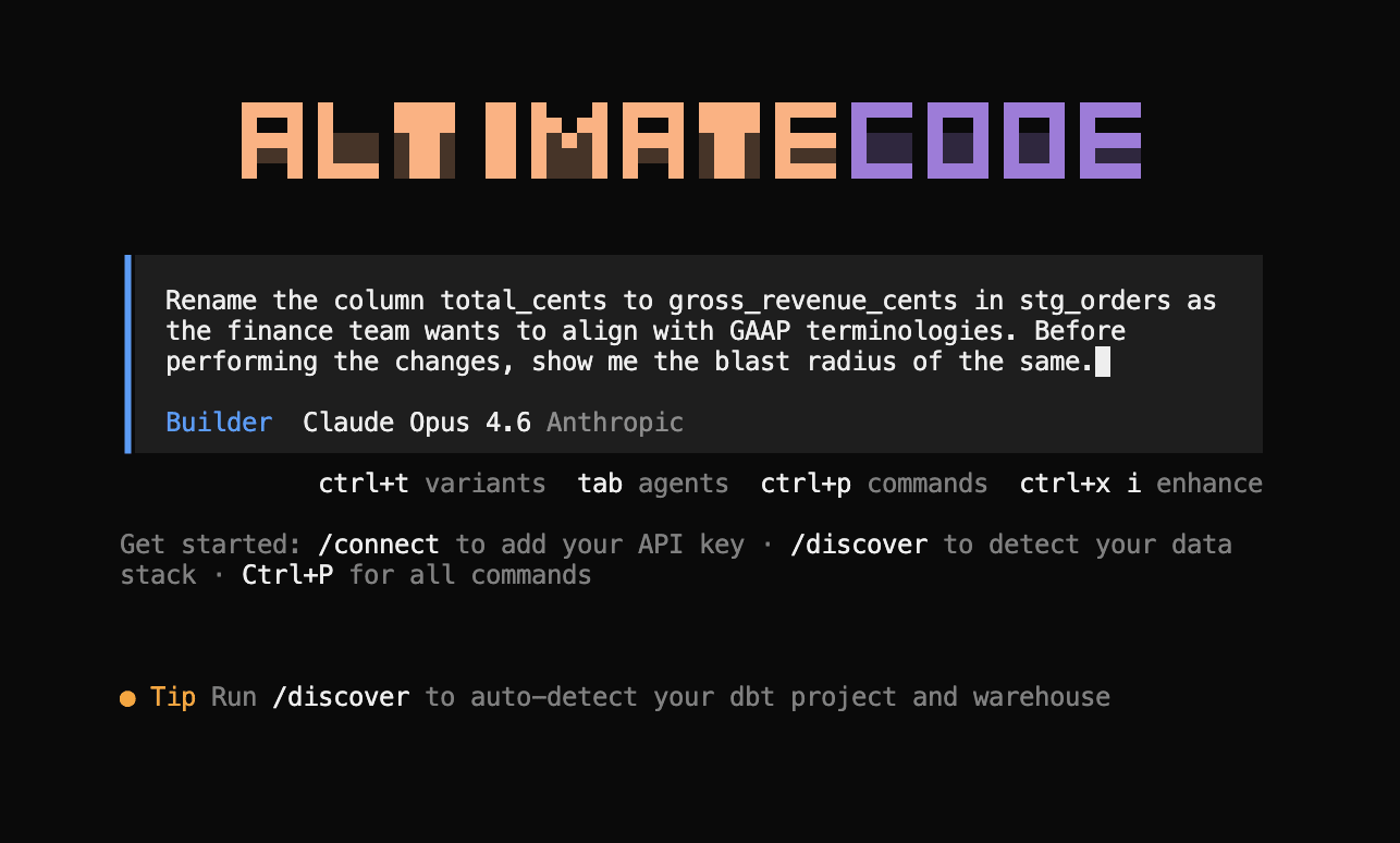 Blast Radius Analysis Using Altimate Code | Altimate AI