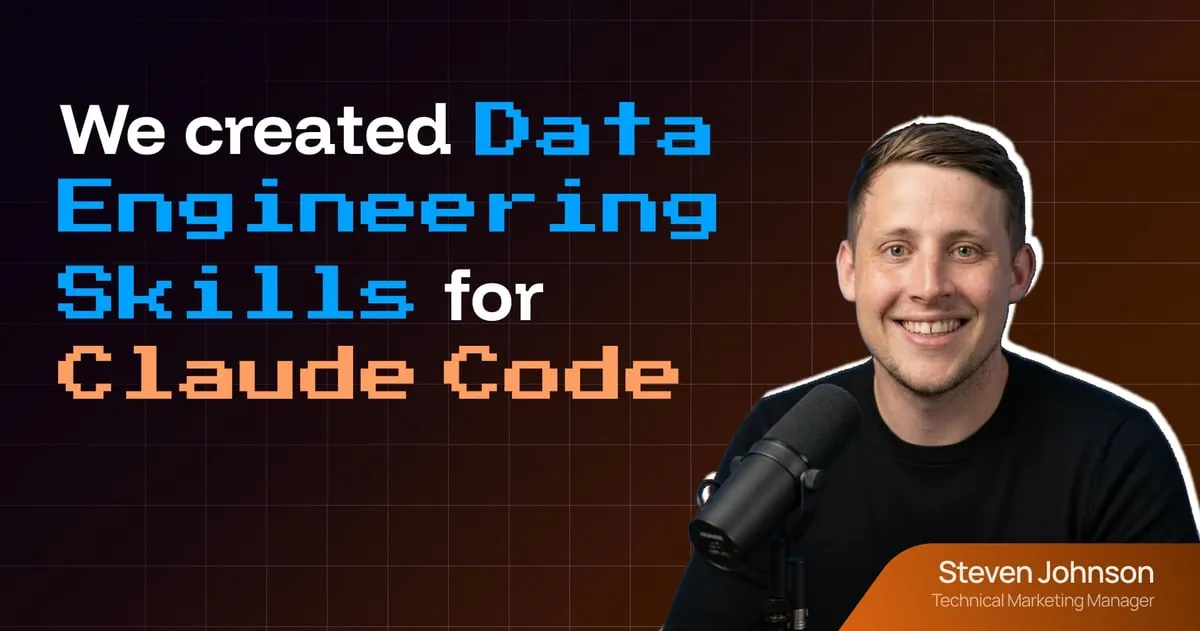 We Created Data Engineering Skills for Claude Code